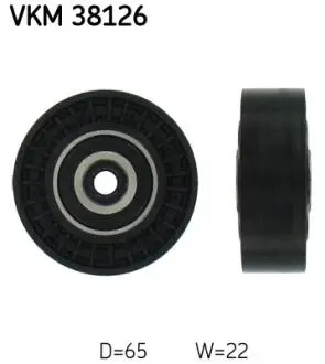 VKM38126 Обводний ролик SKF подбор по vin на Brocar
