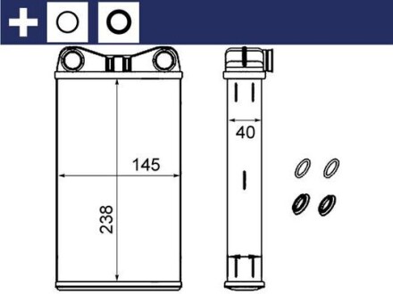 AH239000S AUDI A4 00-08 MAHLE / KNECHT підбір по vin на Brocar