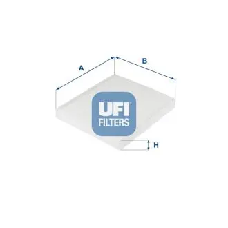 5324300 Фільтр салону UFI підбір по vin на Brocar
