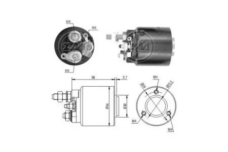 ZM590 Втягуюче реле ZM підбір по vin на Brocar