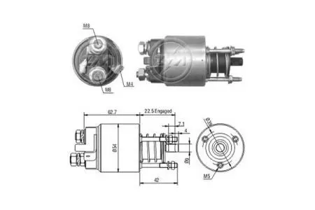 ZM5395 Втягуюче реле ZM підбір по vin на Brocar