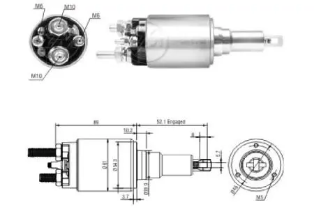 ZM3639 Втягивающее реле ZM подбор по vin на Brocar