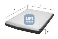 5320500 Фільтр салону UFI підбір по vin на Brocar