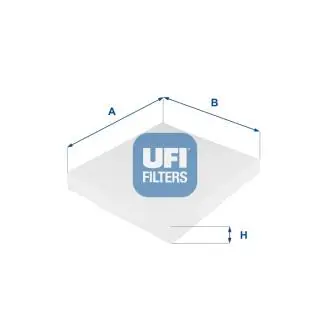 5303100 Фільтр салону Skoda Fabia/Roomster 1.2-2.0 99-15/VW Polo 1.2-1.9 01-/Seat Ibiza 1.2-2.0 02- UFI підбір по vin на Brocar