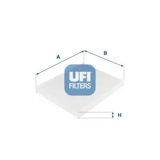 5314900 Фильтр салона UFI підбір по vin на Brocar