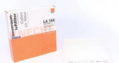 LA184 Фільтр салону Citroen Berlingo/Peugeot Partner 1.1i-2.0HDI 96-15 MAHLE / KNECHT підбір по vin на Brocar