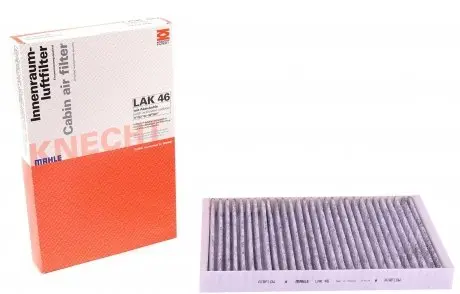LAK46 Фільтр салону Audi A6 1.8-2.8 (benzin)/1.9-2.5TDI -05 (вугільний) MAHLE / KNECHT підбір по vin на Brocar