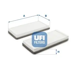 5300500 Фільтр салону UFI підбір по vin на Brocar