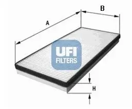 5306500 Фільтр салону UFI підбір по vin на Brocar