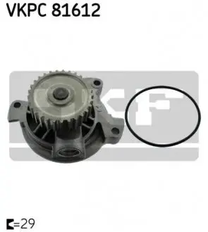 VKPC81612 Водяна помпа SKF підбір по vin на Brocar