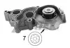 Помпа воды Audi A3 1.4TFSI 12-14/Seat Ibiza IV/V/Skoda Fabia III/VW Polo 1.0/1.0TSI 14- (7 лопастей) 2076