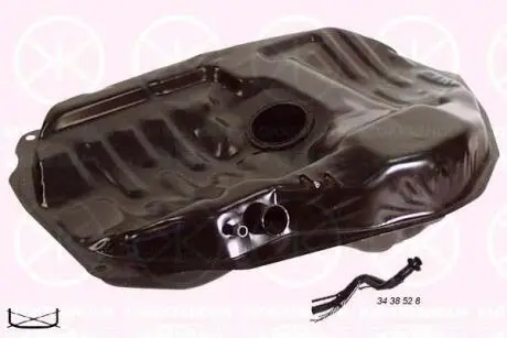 3438008 Паливний бак KLOKKERHOLM підбір по vin на Brocar