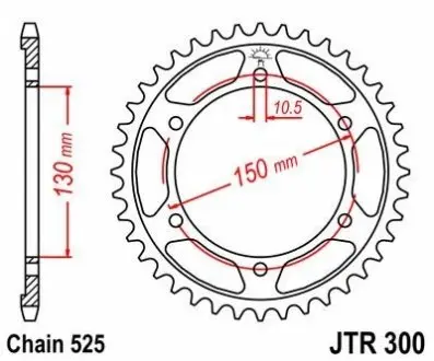 11256742 Зірка MOTO JT MOTO підбір по vin на Brocar