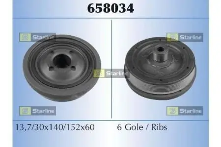 RS658034 Шків ременя STARLINE підбір по vin на Brocar