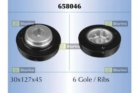RS658046 Шкив ремня STARLINE подбор по vin на Brocar