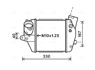 MZA4243 Інтеркулер AVA COOLING підбір по vin на Brocar