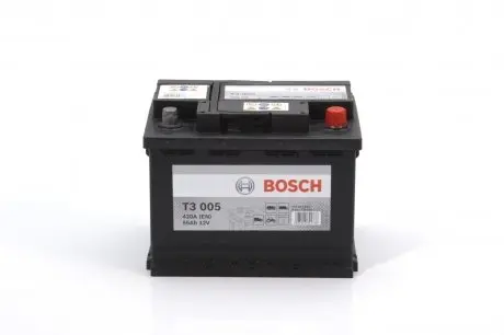 0092T30050 Акумулятор BOSCH T3 12V 55Ah/420A, R+ BOSCH підбір по vin на Brocar
