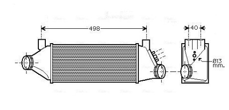 FDA4385 Інтеркулер AVA COOLING підбір по vin на Brocar