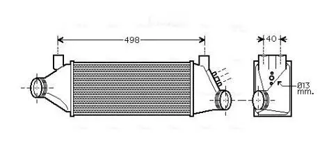 FDA4385 Інтеркулер AVA COOLING підбір по vin на Brocar