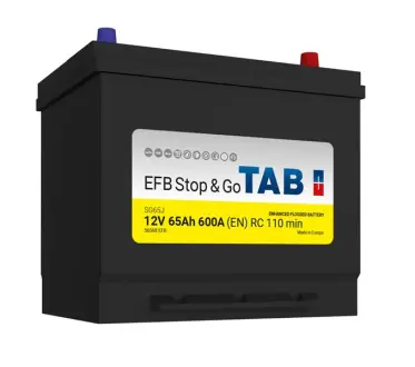 212860 EFB start-stop, 60Ah, 600A EN, 230x173x200, TAB підбір по vin на Brocar