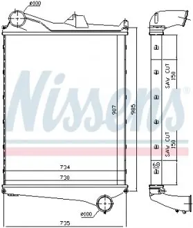 97006 Інтеркулер NISSENS підбір по vin на Brocar