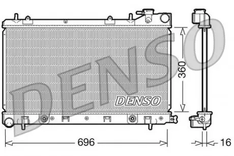 DRM36002 Конденсер DENSO підбір по vin на Brocar