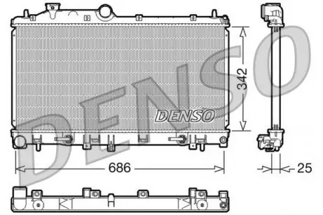 DRM36005 Конденсер DENSO підбір по vin на Brocar