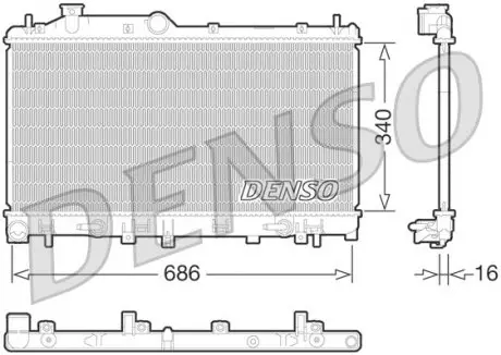DRM36015 Конденсер DENSO подбор по vin на Brocar