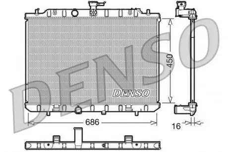 DRM46006 Конденсер DENSO підбір по vin на Brocar
