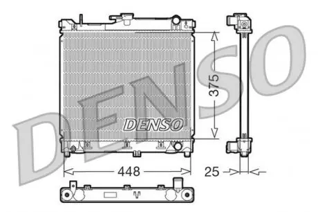 DRM47014 Конденсер DENSO подбор по vin на Brocar