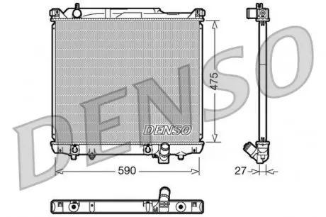 DRM47020 Конденсер DENSO подбор по vin на Brocar