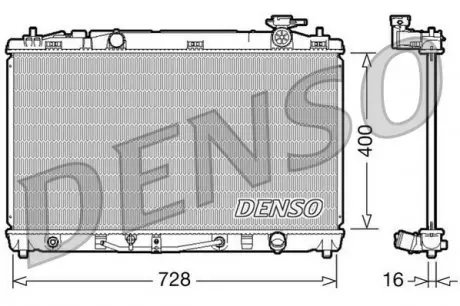 DRM50042 Конденсер DENSO подбор по vin на Brocar