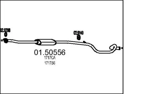 0150556 Резонатор MTS підбір по vin на Brocar