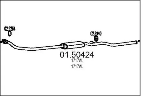 0150424 Резонатор MTS підбір по vin на Brocar