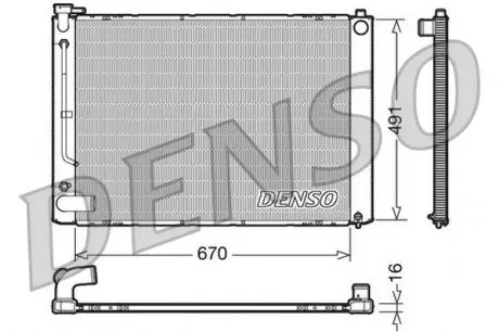 DRM50055 Конденсер DENSO подбор по vin на Brocar