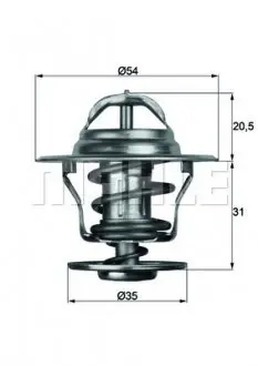 TX1371D Термостат VW Caddy I/T4 1.8 -92 (71°C) MAHLE / KNECHT подбор по vin на Brocar