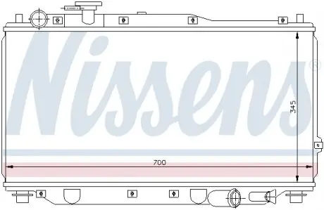 66604 Радіатор NISSENS підбір по vin на Brocar