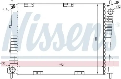 67283 Радиатор NISSENS подбор по vin на Brocar