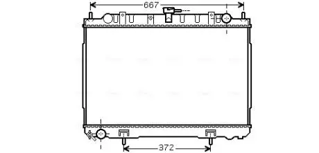 DN2241 Радиатор AVA COOLING підбір по vin на Brocar