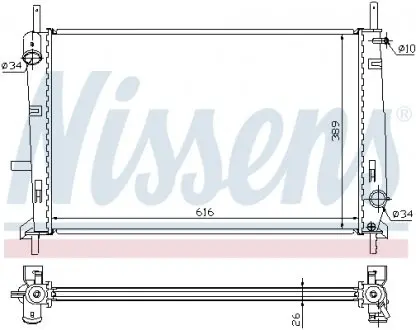 62056A Радиатор NISSENS підбір по vin на Brocar