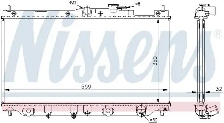 62282A Радиатор NISSENS підбір по vin на Brocar