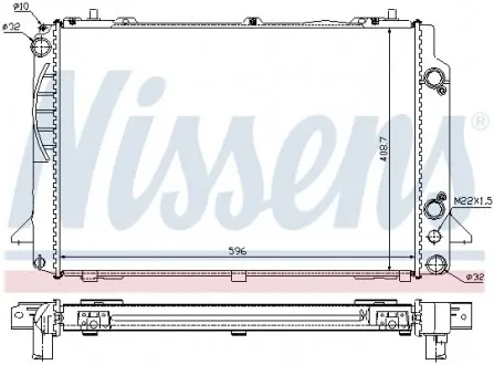 60467A Радиатор NISSENS подбор по vin на Brocar