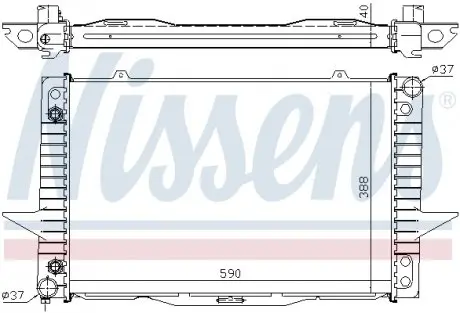 65535A Радиатора NISSENS подбор по vin на Brocar