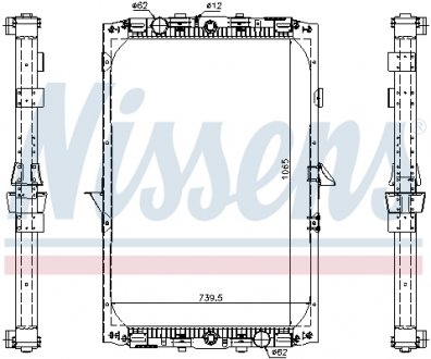 61417A Радиатора NISSENS підбір по vin на Brocar