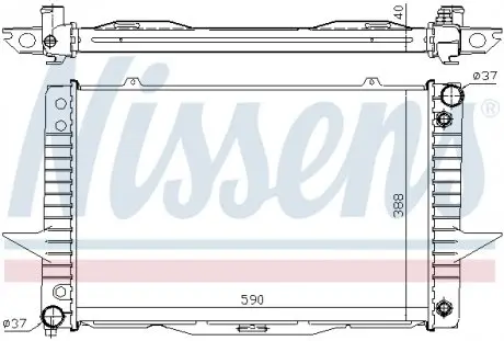 65540A Радиатор NISSENS подбор по vin на Brocar