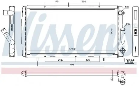 63911A Радіатор NISSENS підбір по vin на Brocar