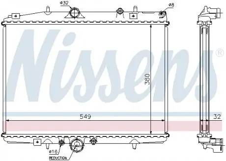 61292A Радиатор NISSENS подбор по vin на Brocar