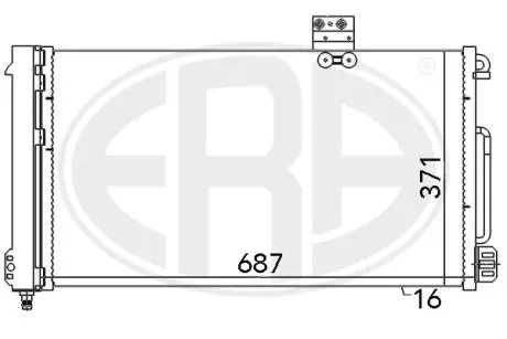 667050 Радіатор ERA підбір по vin на Brocar