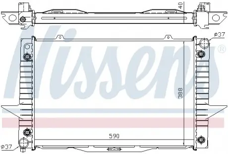 65539A Радіатор NISSENS підбір по vin на Brocar