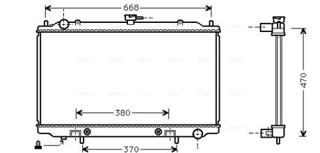 DN2189 Радиатор AVA COOLING підбір по vin на Brocar